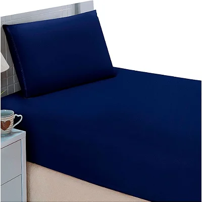 LENÇOL COT ROYAL PLUS QUEEN AZUL ESCURO 6716