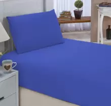 LENÇOL COT ROYAL PLUS SOLTEIRO AZUL 6432