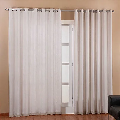 CORTINA NIA LINHO DUPLEX 280X180 BEGE
