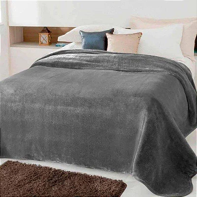 COBERTOR JOL KYOR PLUS UNICOLOR 220X240 GRAFITE KING