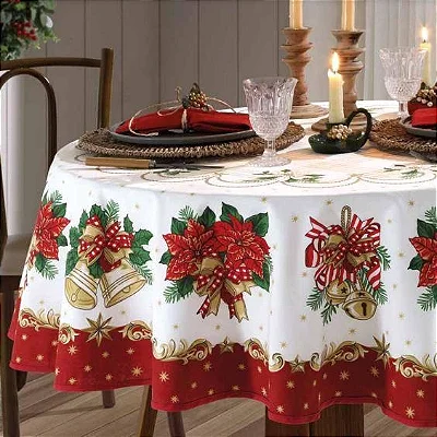 TOALHA DE MESA DOL ATHENAS EST 160R NATAL 104 4 LUGARES