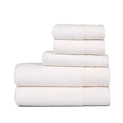 Jogo de Banho Atlantica Elos 5pcs 75x150 Branco