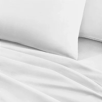 Jogo de Cama Jolitex Toque de Seda Queen 4 peças Branco