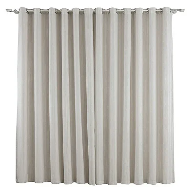 CORTINA BECADECOR GARDENIA 540X260 BCO/AREIA 01