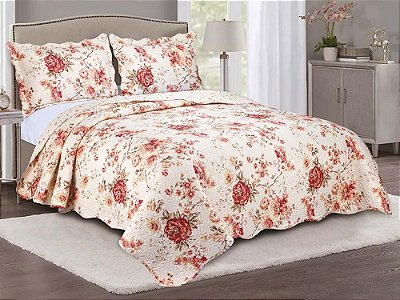 Kit Colcha Camesa Evolution Queen 240X260 Borgo 3pçs