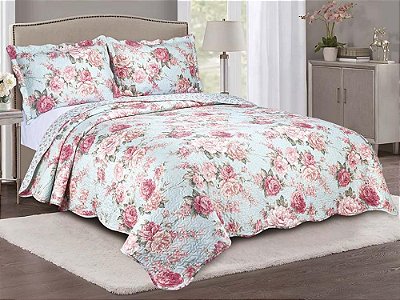 Kit Colcha Camesa Evolution Casal 220X240 Zelia 3pçs