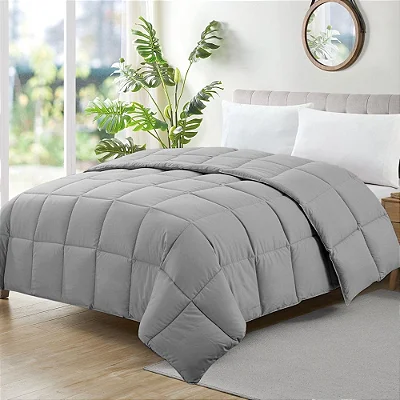 Edredom Camesa Ecopluma Solteiro 1,60x2,40 Cinza