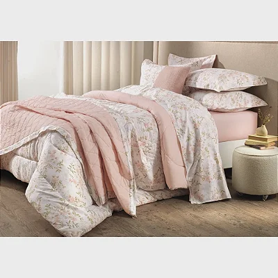 Jogo de Cama Karsten Paloma Estampado Casal