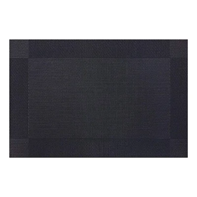 Jogo Americano Niazitex Santiago 4 peças 30x45 Desenho 003 Preto