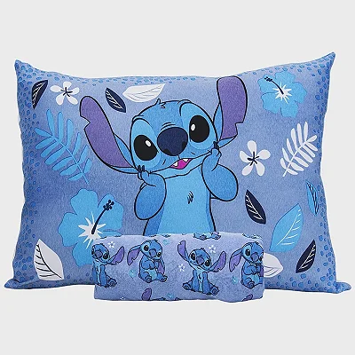 Jogo de Cama Portallar Disney Solteiro Estampado 2 peças Plus Stitch