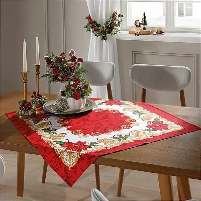 Toalha de Mesa Dohler Athenas 78x78 Natal 110