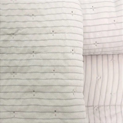 Kit Colcha Niazitex Plissê Solteiro Manteiga 2 Peças