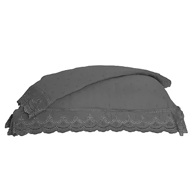 Porta Travesseiro Niazitex Percal Soft 300 Rendado 2 Peças Fendi