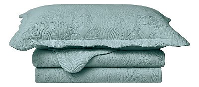 Kit Colcha Camesa Agra King 280x260 Piscina