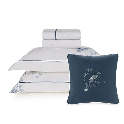 Jogo de Cama Karsten Dora Estampado 5 Peças Queen