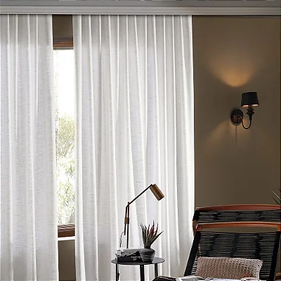 Cortina Bella Janela inove duplex 540x280 monaco linho (trilho suíço)