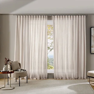 Cortina Bella Janela inove duplex 420x280 monaco linho (trilho suiço)