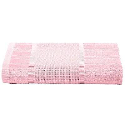 Toalha de Rosto Dohler Velour Bordar Bella 50x80 Rosa