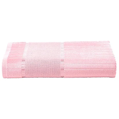 Toalha de Banho Dohler Velour Bordar Bella 70x140 Rosa