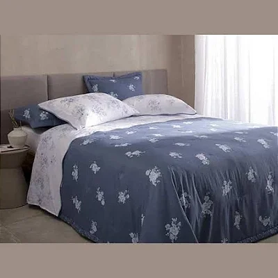 Jogo de Cama Buddemeyer Percalle Camelias Estampado King 4 Peças 180 fios
