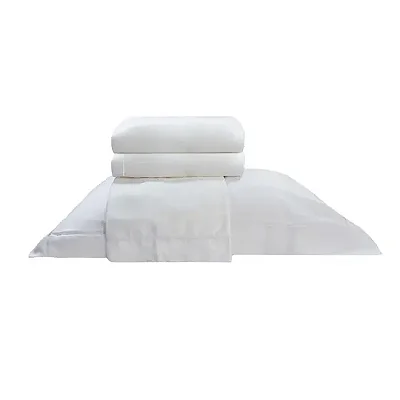 Jogo de Cama Camesa Neo 300 Fios Bordado Elements Casal Branco 4 Peças