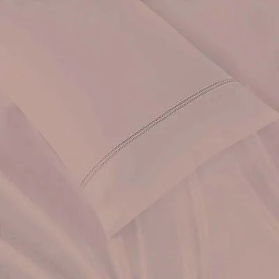 Jogo de Cama Niazitex Percal Soft 300 Glamour Casal Rose 4 Peças
