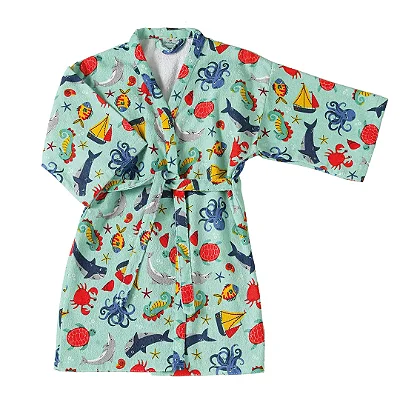 Roupao Dohler Infantil Estampado Manga Tamanho G Sea Fun
