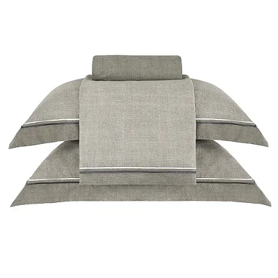 Jogo de Cama Buddemeyer Vision Orion Queen Estamapado Chumbo 4 Peças 300 Fios
