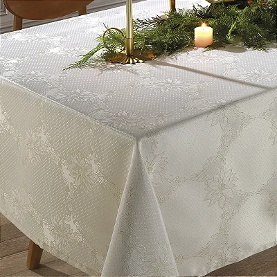 Toalha Mesa Dolher Jacquard Lumina Retangular 8 Lugares 160X270 4885