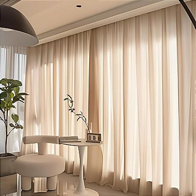 Cortina Bella Janela Inove Duplex 660x280 Linhão/Linho Marfim