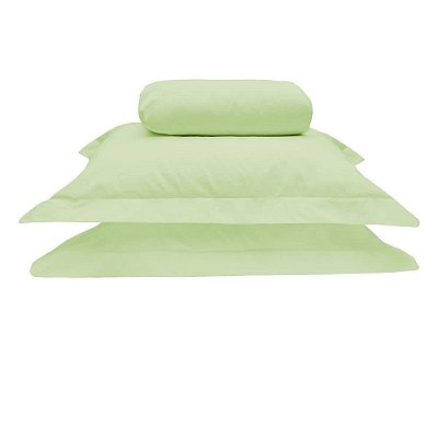 Jogo Cama Estamparia Premium Plus Queen 100% Algodão Des 7750 Menta 4Peças