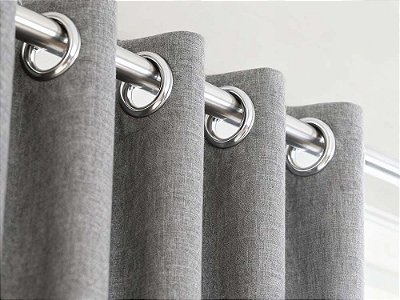 Cortina Camesa Alfa 100% Blackout 260X230 Cinza