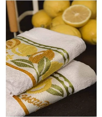 Pano Copa Cavhome Jacquard 50X70 Lemon Branco