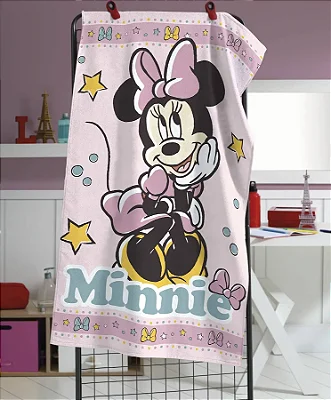 Toalha Banho Dohler felpudo Estampado Licenciado 70x115 Minnie 15