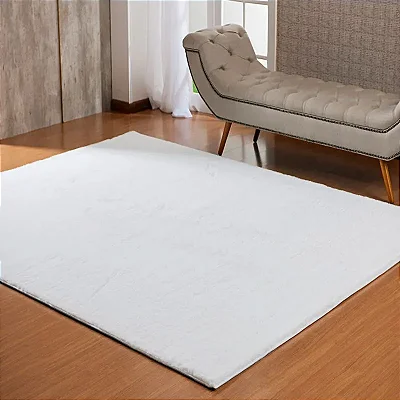 Tapete Niazitex Pele Albany Pratik 60X120 Branco