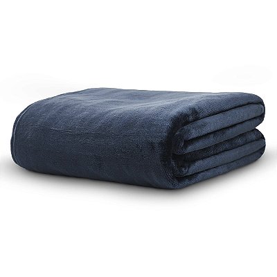 Cobertor Camesa Velour Queen 300G Marinho