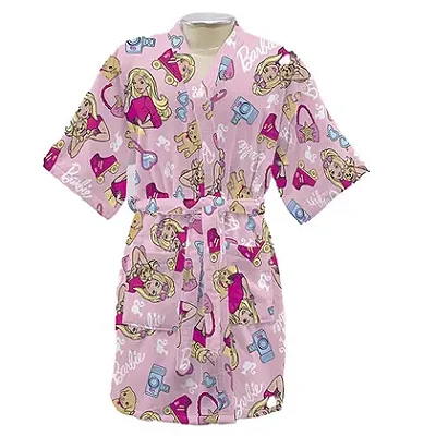Roupão Dohler Infantil Velour Tamanho G Barbie 30