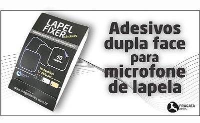 LAPEL FIXER adesivos dupla face para microfone de lapela