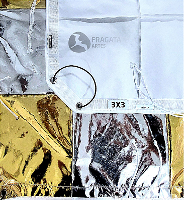 Tecido Mesclado para Butterfly ( Ouro e Prata )