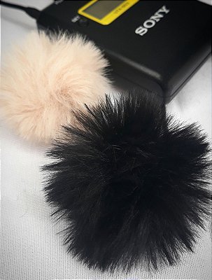Muff Mini corta vento para microfone de Lapela