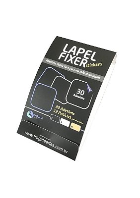 LAPEL FIXER adesivos dupla face + pelúcias para microfone de lapela