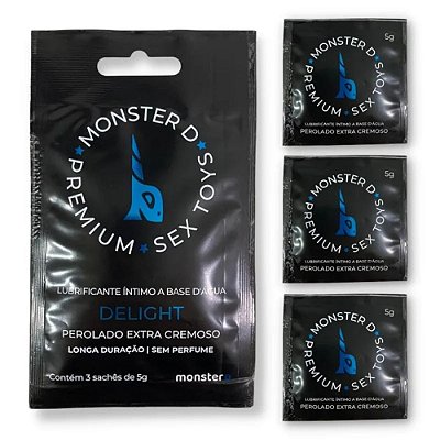 Sachê Lubrificante Premium de alta duração monsterD 3un