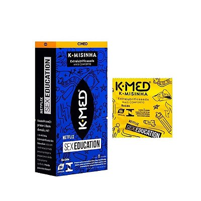 Preservativos K-Misinha Tradicional Sex Education com 8 Unidades