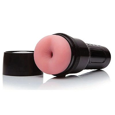Masturbador Lanterna preto em formato de ânus