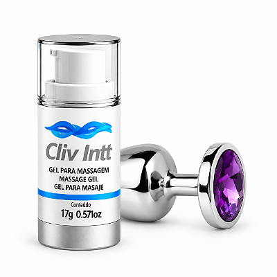 Kit Anal Conforto Gel Dessensibilizante Cliv e Plug M