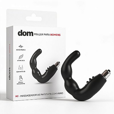 Vibro Estimulador para Próstata e Períneo DOM em Silicone