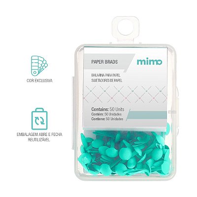 Bailarina para Papel - 6,5 mm - Verde Menta - Mimo - 50 Unids