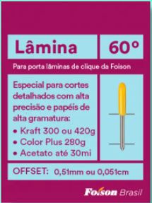 Lâmina de corte de 60° - Foison