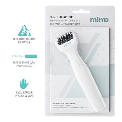 Ferramenta Scrap 3x1 - Depilação, Agulhão, Espátula - Mimo