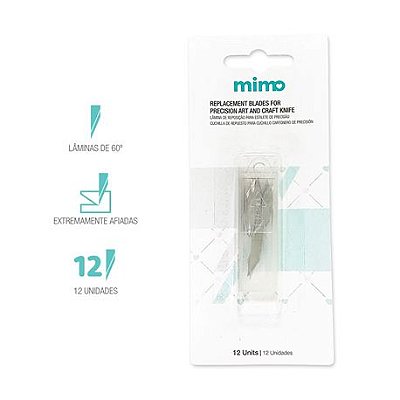 Lâmina de Reposição para Estilete de Precisão Mimo - 12 un